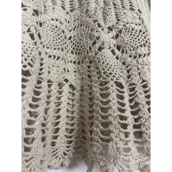 Vintage Tiara Crochet Sweater Y2K Boho Festival Knit Pullover Top M Cottage - Picture 8 of 10